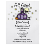 Haunted Schoolhouse School Halloween Fall Festival Flyer