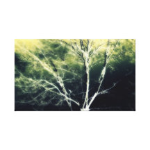 Haunted Tree Stretched Canvas Print