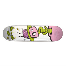 Haunted Zoo "Live2Work Custom Skate Board