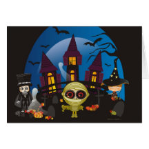 Haunting Halloween Nights Greeting Card