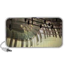 Haut-parleur abstrait de piano