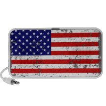 Haut-parleur affligé d'USB de drapeau américain