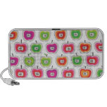 Haut-parleur mignon de griffonnage de motif de fru
