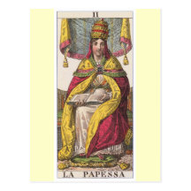 Haut tarot de cru de prêtresse cartes postales