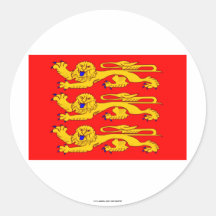 Haute-Normandie flag Round Sticker
