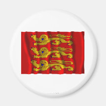 Haute-Normandie waving flag Magnet