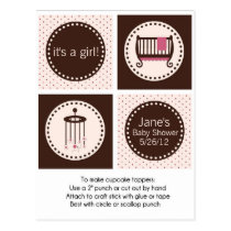 Hauts de forme de rose et de petit gâteau de baby  cartes postales