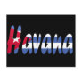 Havana, Cuba Flag Postcard