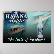 Havana Mojito Diet The Taste of Freedom Canvas Posters