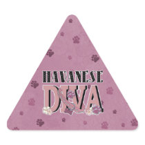 Havanese DIVA Triangle Sticker
