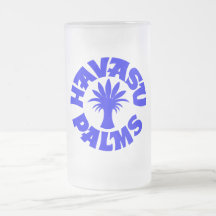 Havasu Palms Logo, Blue Coffee Mug
