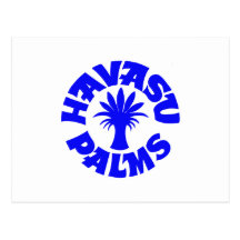 Havasu Palms Logo, Blue Post Cards