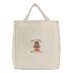 Have a Beary Merry Christmas Embroidered Tote embroidered bags