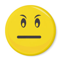 Have a day yellow smiley refrigerator magnet