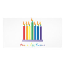 Have a Gay Kwanza Customized Photo Card