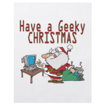 have a geeky christmas santa computer tech flyer design
