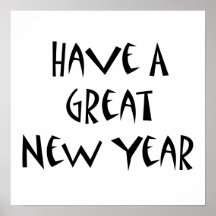 Have A Great New Year Poster