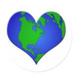 Have a  HEART for Our EARTH Round Sticker