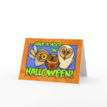 have a hoot on halloween card