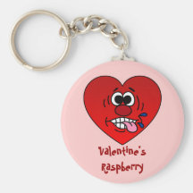 Have a Juicy Raspberry for Valentine's Keychain