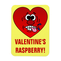 Have a Juicy Raspberry for Valentine's Rectangle Magnet