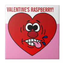 Have a Juicy Raspberry for Valentine's Ceramic Tiles