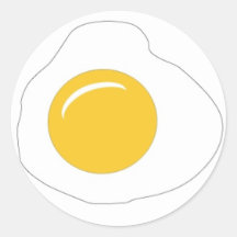 Have a Sunny Side Up day! Round Sticker
