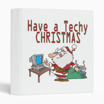 have a techy christmas computer geek santa binder