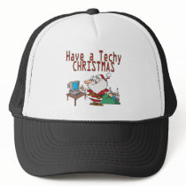 have a techy christmas computer geek santa hat