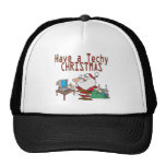 have a techy christmas computer geek santa hat