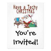 have a techy christmas computer geek santa announcement
