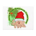 Have a Very Calamari Christmas! postcards