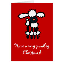 Have a very poodley Christmas! Cards