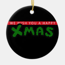 Have an 80s happy Xmas Ornament