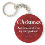 Have Joy and Gladness Christmas Luke 1-14 Key Chain