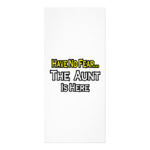 Have No Fear...The Aunt Is Here Rack Card Design