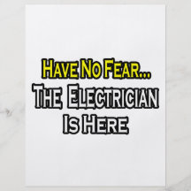 Have No Fear, The Electrician Is Here Flyer