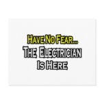 Have No Fear, The Electrician Is Here postcards