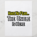 Have No Fear...The Uncle Is Here Personalized Flyer