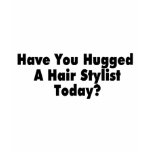 Have You Hugged A Hair Stylist Today t-shirts