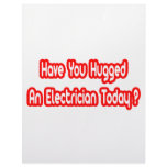 Have You Hugged An Electrician Today? Letterhead Template