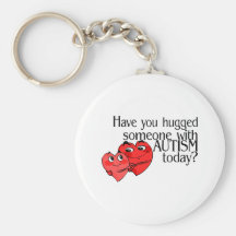 Have You Hugged Someone With Autism Today (Hrts) Keychains