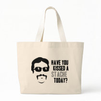 Have You Kissed a Stache Today Canvas Bags