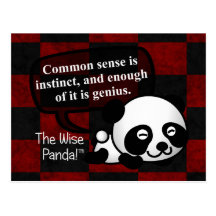 Having common sense makes you a genius postcard