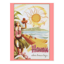 Hawaï - où les rêves commencent cartes postales