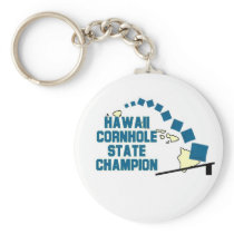Hawaii Cornhole Champion Key Chain