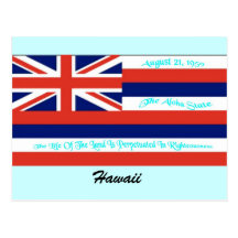 Hawaii Flag Postcard