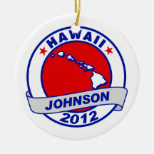 Hawaii Gary Johnson Ornaments