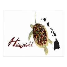 Hawaii Green Sea Turtle Post Cards