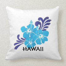 Hawaii Hibiscus Flower Pillow
